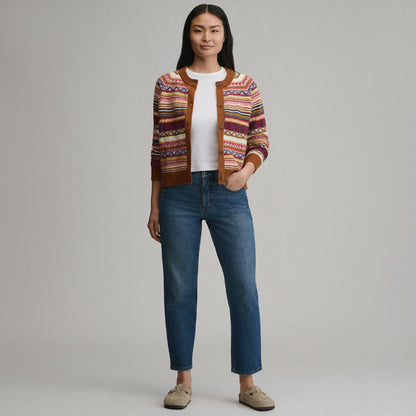 Women's Signature Cardigan Sweater - Stripe | Eddie Bauer