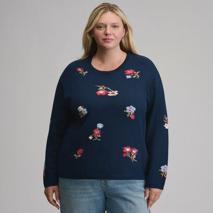 Women's Floral Crewneck Sweater | Eddie Bauer