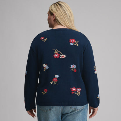 Women's Floral Crewneck Sweater | Eddie Bauer