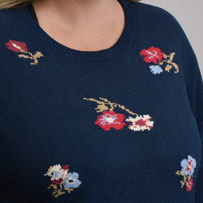 Women's Floral Crewneck Sweater | Eddie Bauer