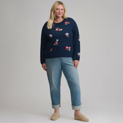 Women's Floral Crewneck Sweater | Eddie Bauer