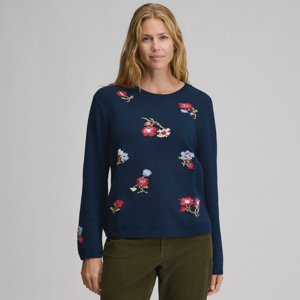 Women's Floral Crewneck Sweater | Eddie Bauer