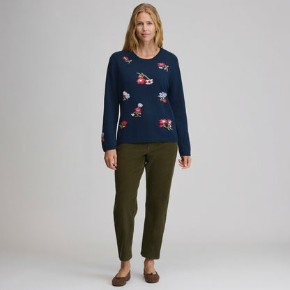 Women's Floral Crewneck Sweater | Eddie Bauer