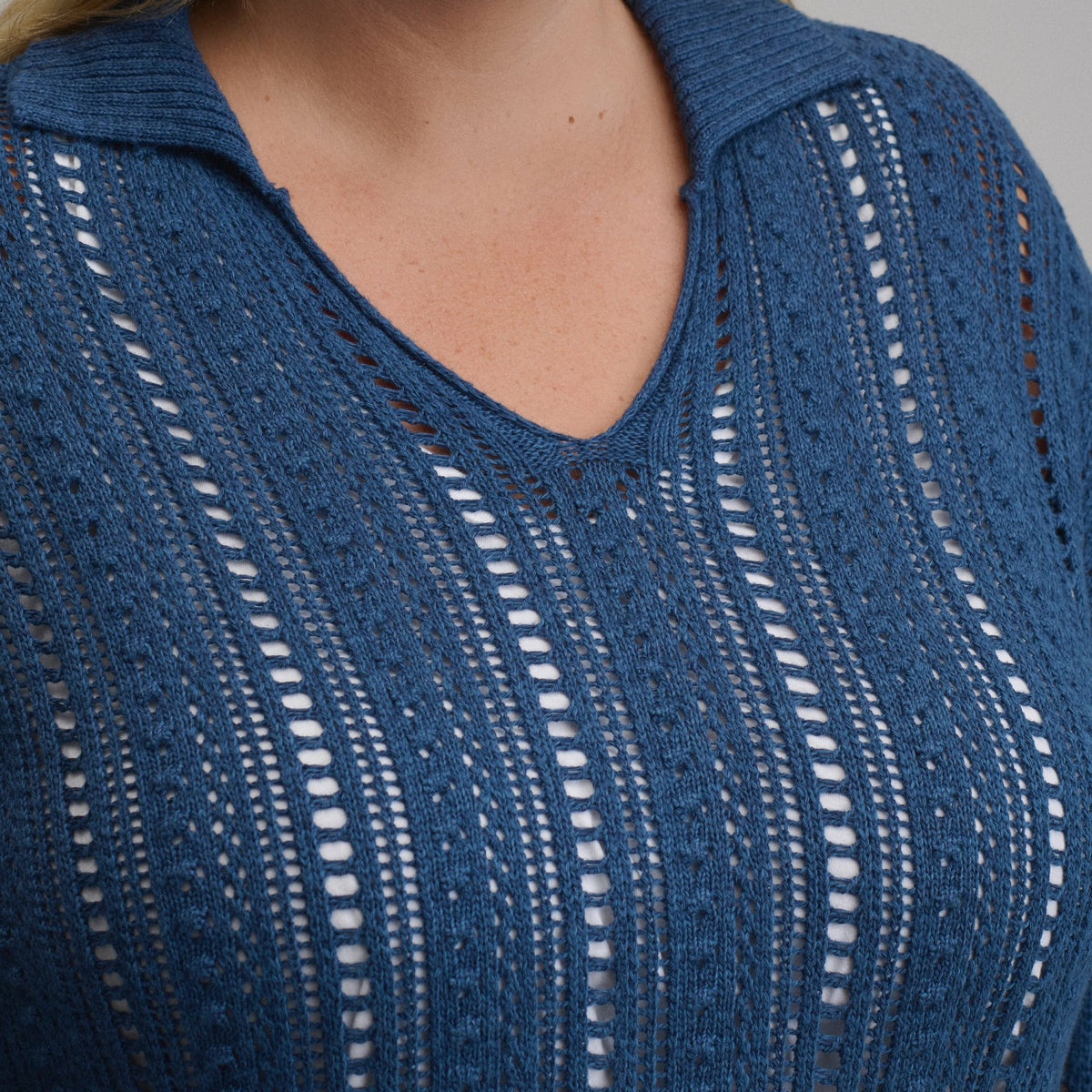 Women's Long-Sleeve Slub Johnny Collar Sweater | Eddie Bauer