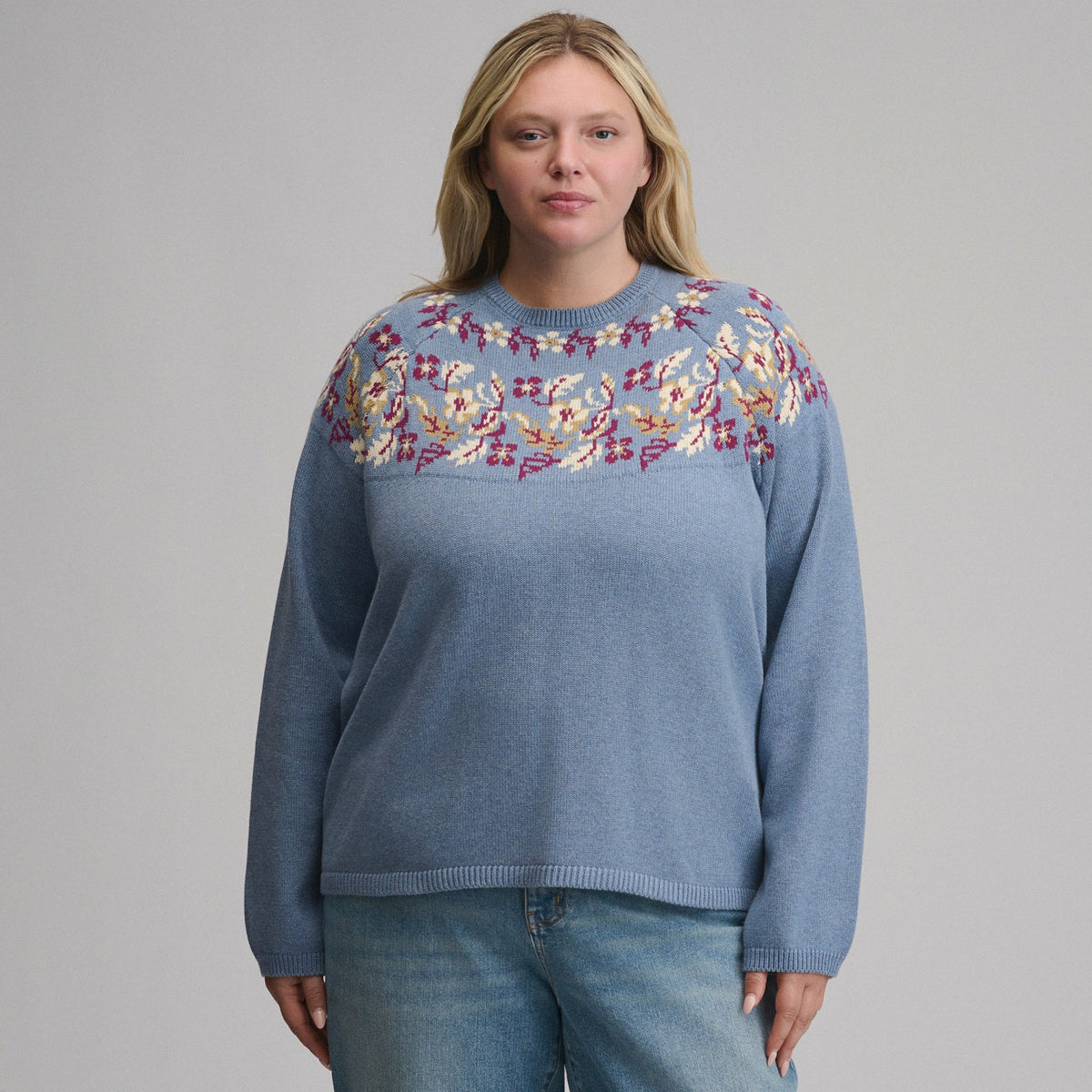 Women's Placed Intarsia Sweater | Eddie Bauer