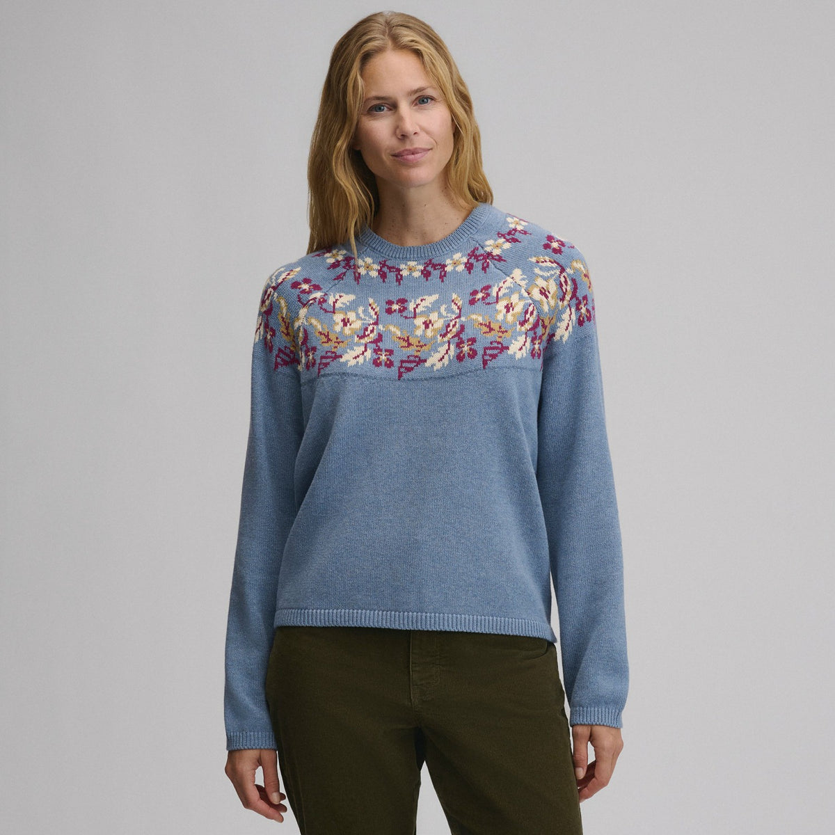Women's Placed Intarsia Sweater | Eddie Bauer