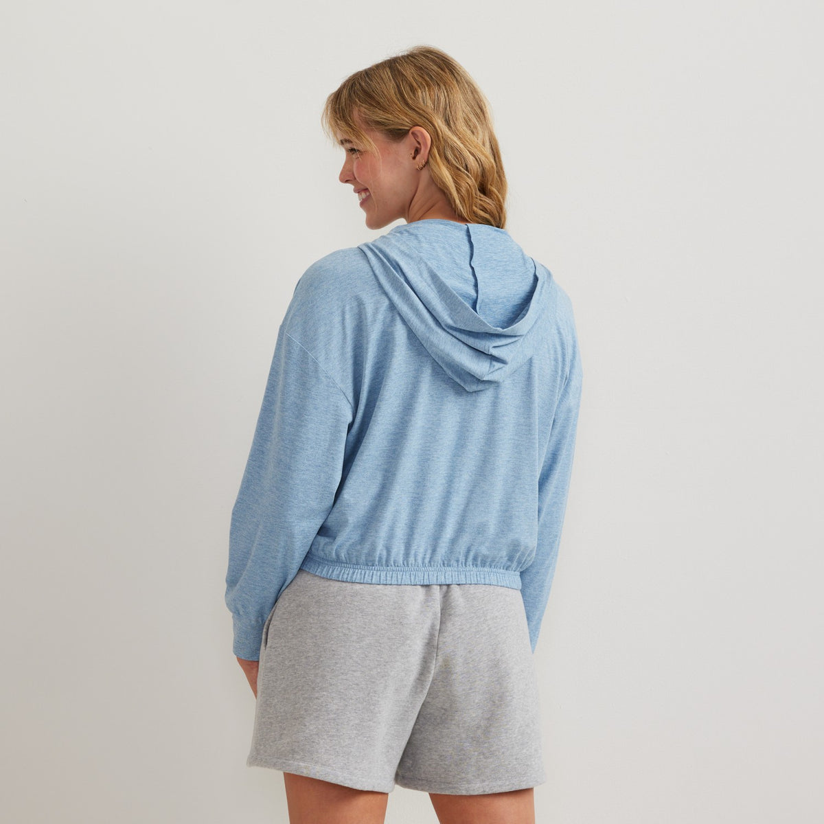 Women's Sightseer Knit Full-Zip Cropped Hoo | Eddie Bauer