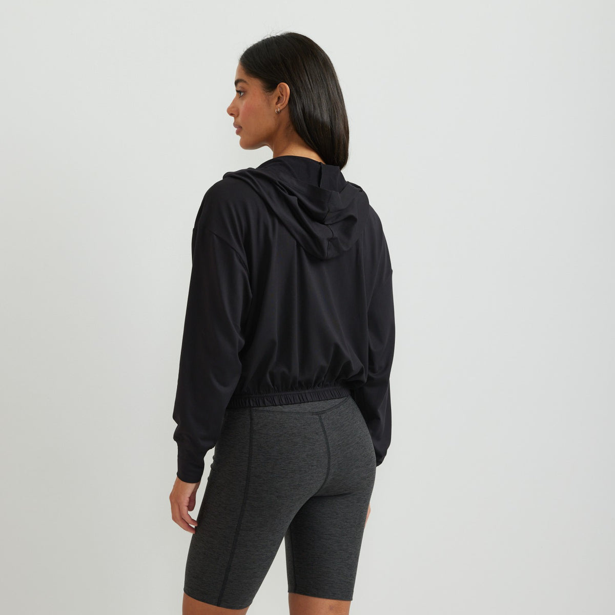 Women's Sightseer Knit Full-Zip Cropped Hoo | Eddie Bauer
