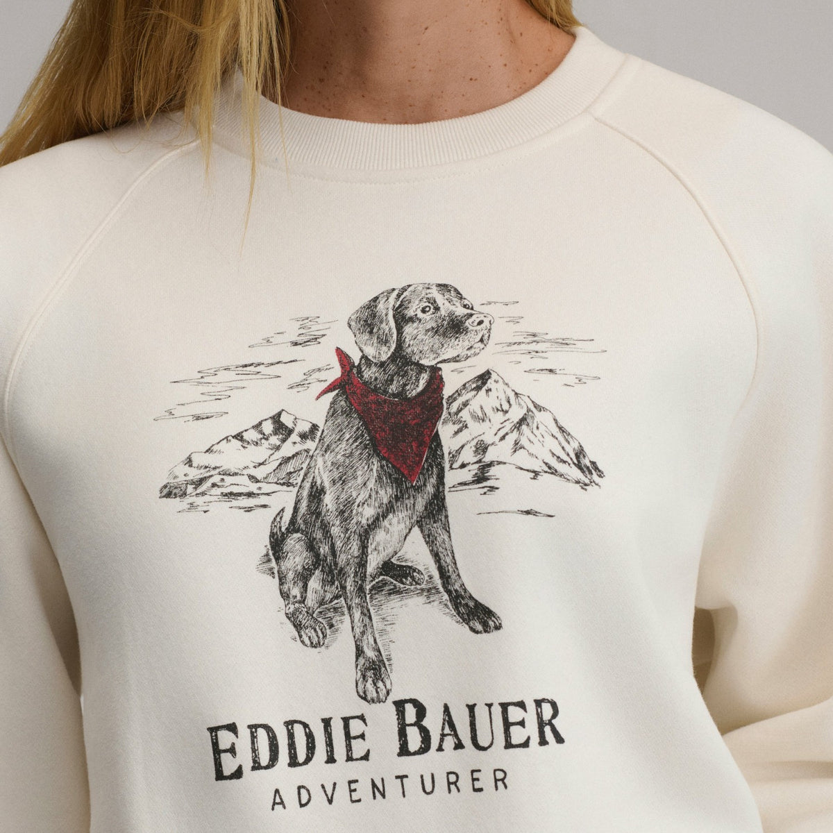 Women's The Vintage Soft Crew - Dog | Eddie Bauer