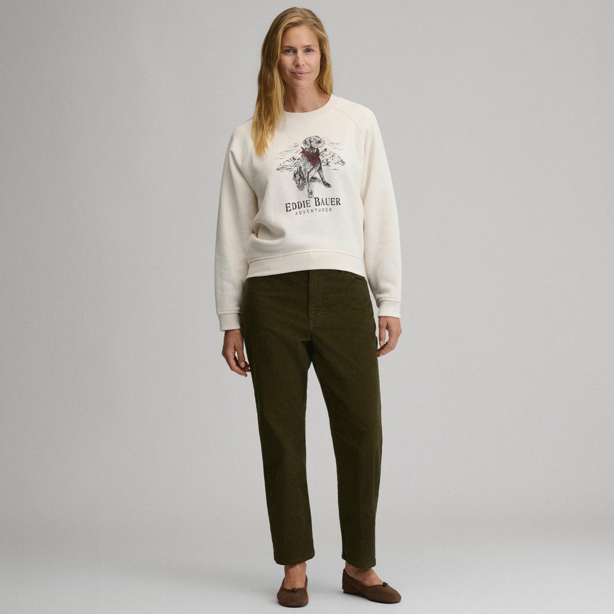 Women's The Vintage Soft Crew - Dog | Eddie Bauer