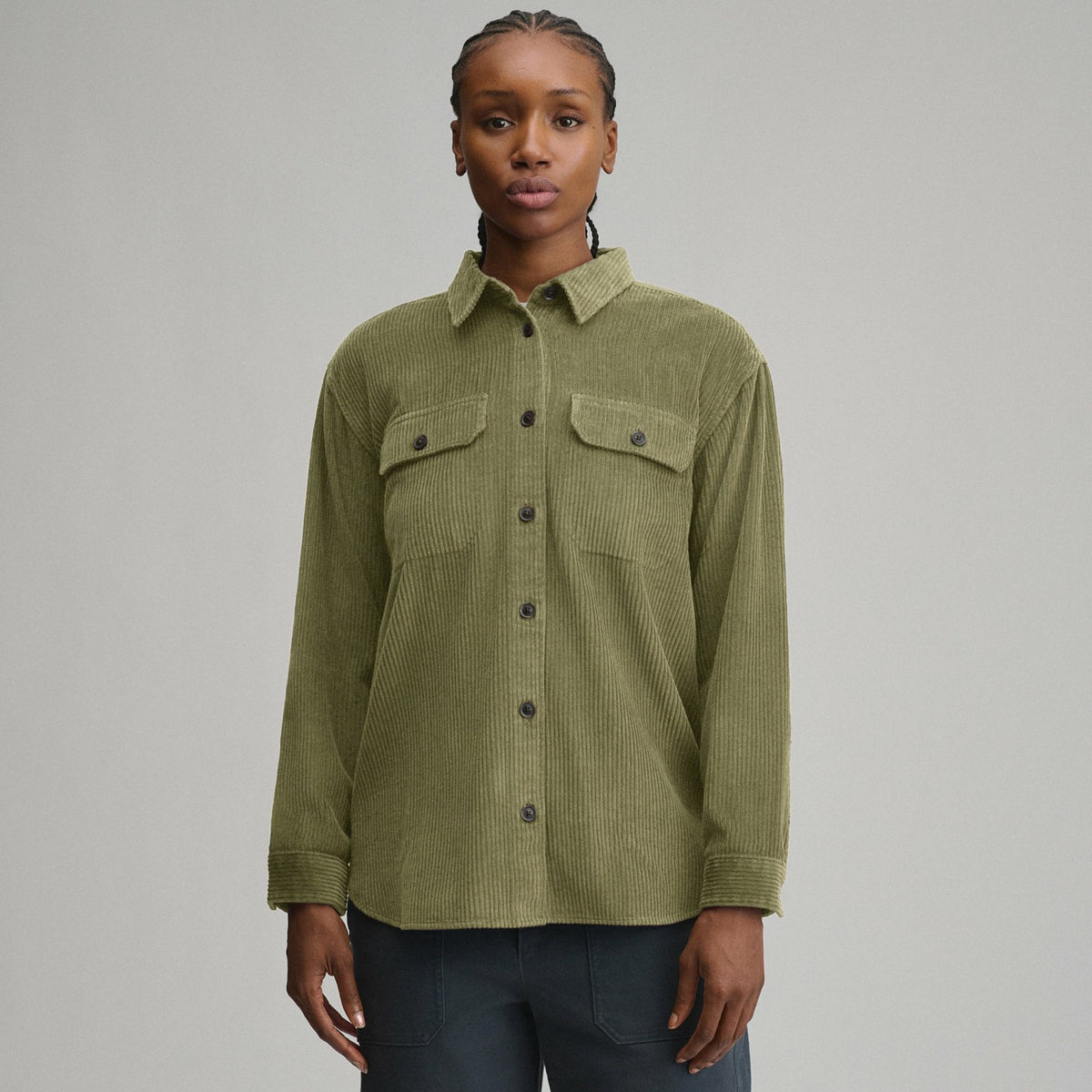 Women's Canyons Corduroy Boyfriend Overshirt | Eddie Bauer