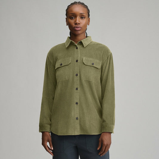 Women's Canyons Corduroy Boyfriend Overshirt | Eddie Bauer