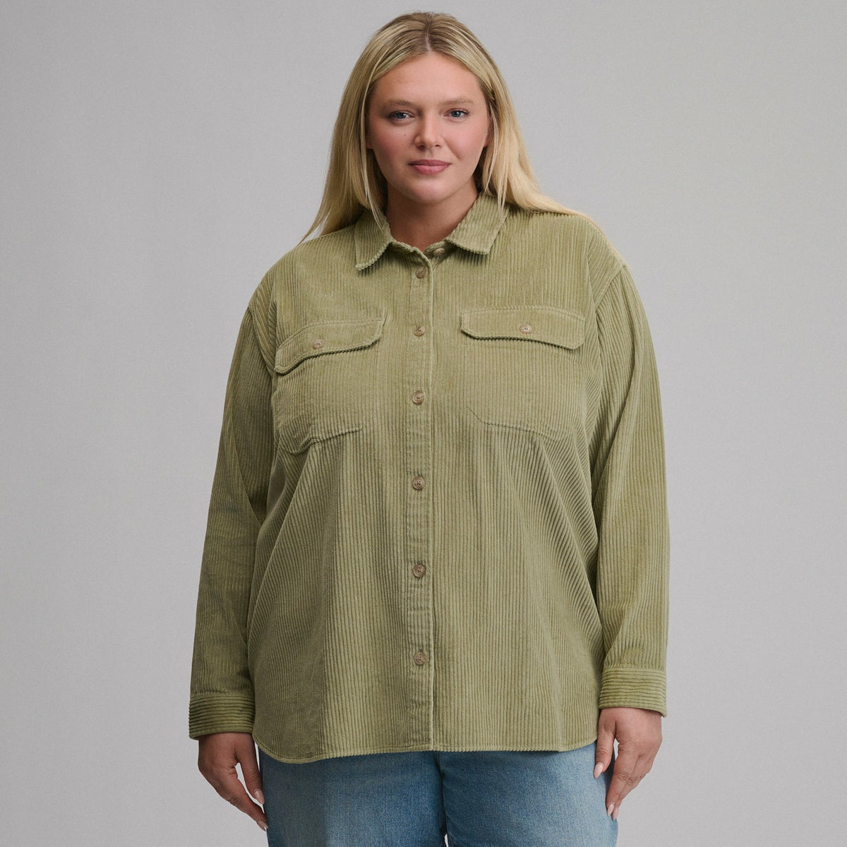Women's Canyons Corduroy Boyfriend Overshirt | Eddie Bauer