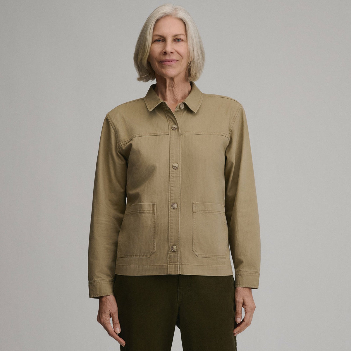 Women's Cotton Twill Shirt Jacket | Eddie Bauer