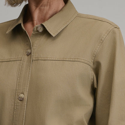 Women's Cotton Twill Shirt Jacket | Eddie Bauer