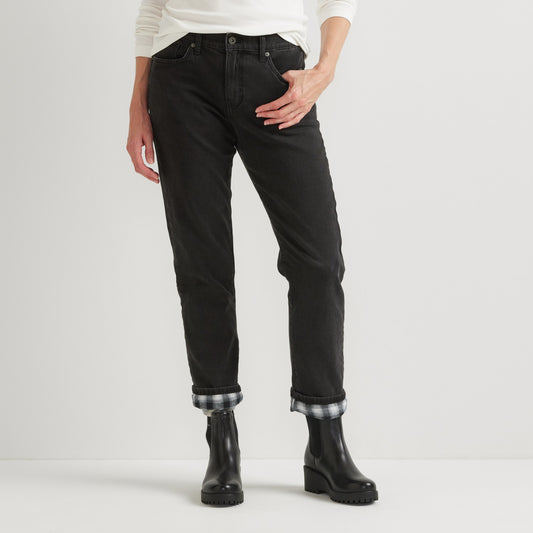 Women's Boyfriend Flannel Lined Jean | Eddie Bauer