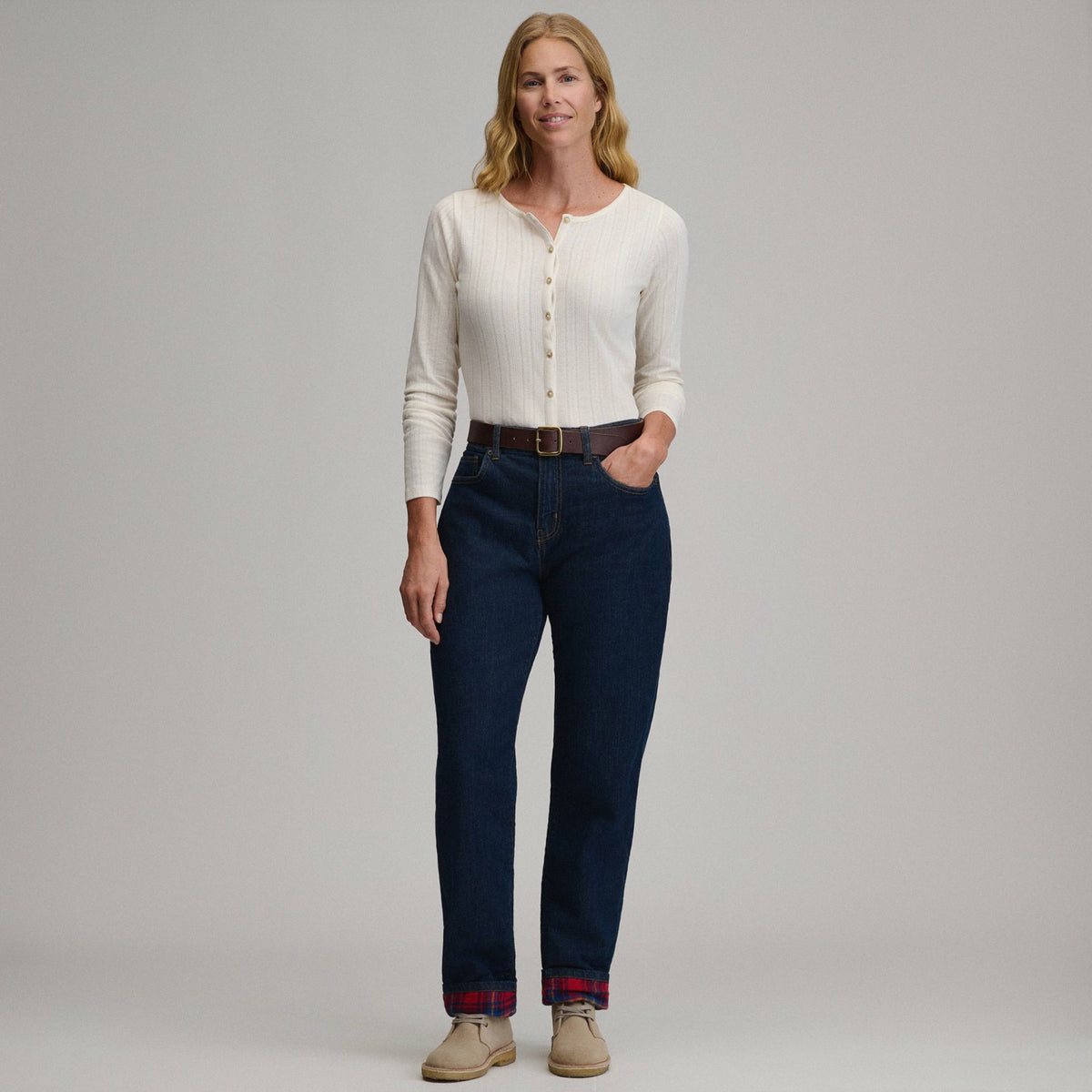 Women's Boyfriend Flannel Lined Jean | Eddie Bauer