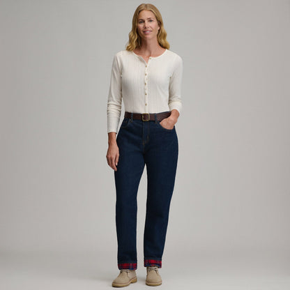 Women's Boyfriend Flannel Lined Jean | Eddie Bauer