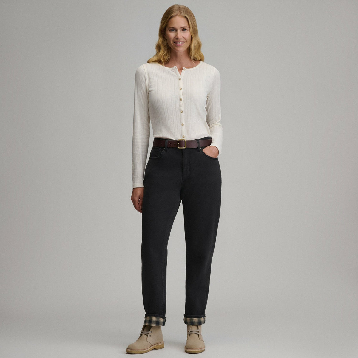 Women's Boyfriend Flannel Lined Jean | Eddie Bauer