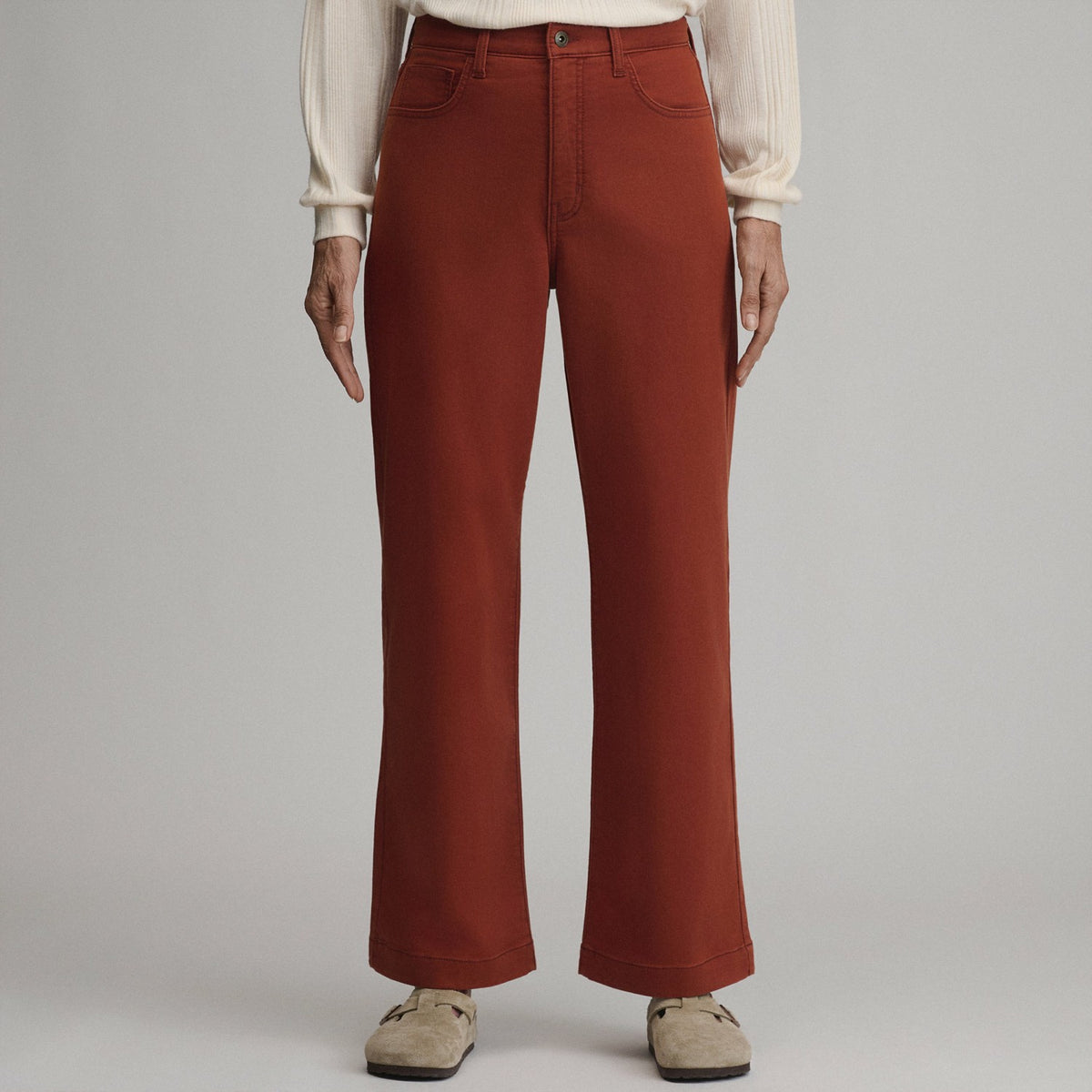 Women's High Waisted Wide-Leg Colored Jean | Eddie Bauer