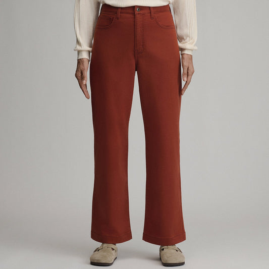 Women's High Waisted Wide-Leg Colored Jean | Eddie Bauer