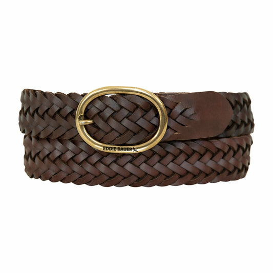 Women's Center Bar Woven Leather Belt | Eddie Bauer