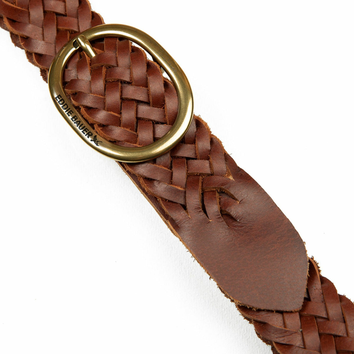 Women's Center Bar Woven Leather Belt | Eddie Bauer