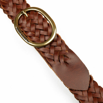 Women's Center Bar Woven Leather Belt | Eddie Bauer