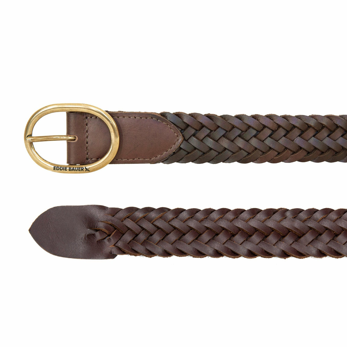 Women's Center Bar Woven Leather Belt | Eddie Bauer