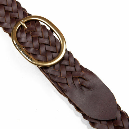 Women's Center Bar Woven Leather Belt | Eddie Bauer