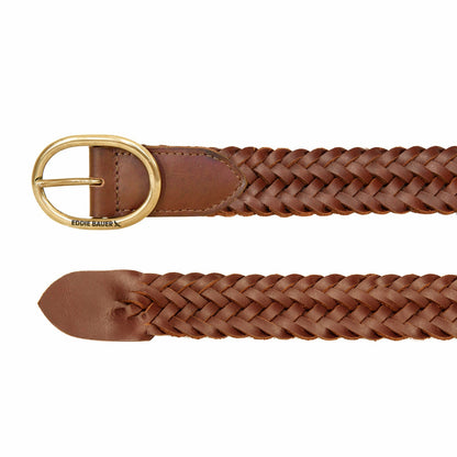 Women's Center Bar Woven Leather Belt | Eddie Bauer