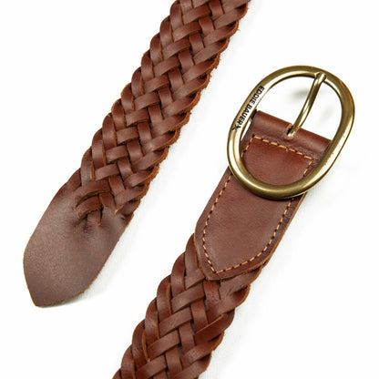 Women's Center Bar Woven Leather Belt | Eddie Bauer