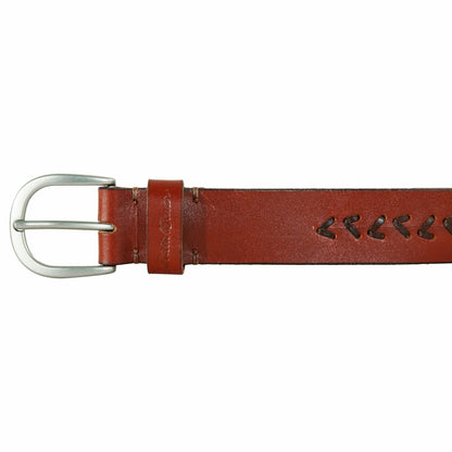 Women's Center Lacing Detailed Leather Belt | Eddie Bauer