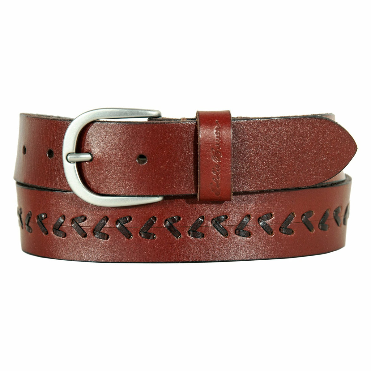 Women's Center Lacing Detailed Leather Belt | Eddie Bauer