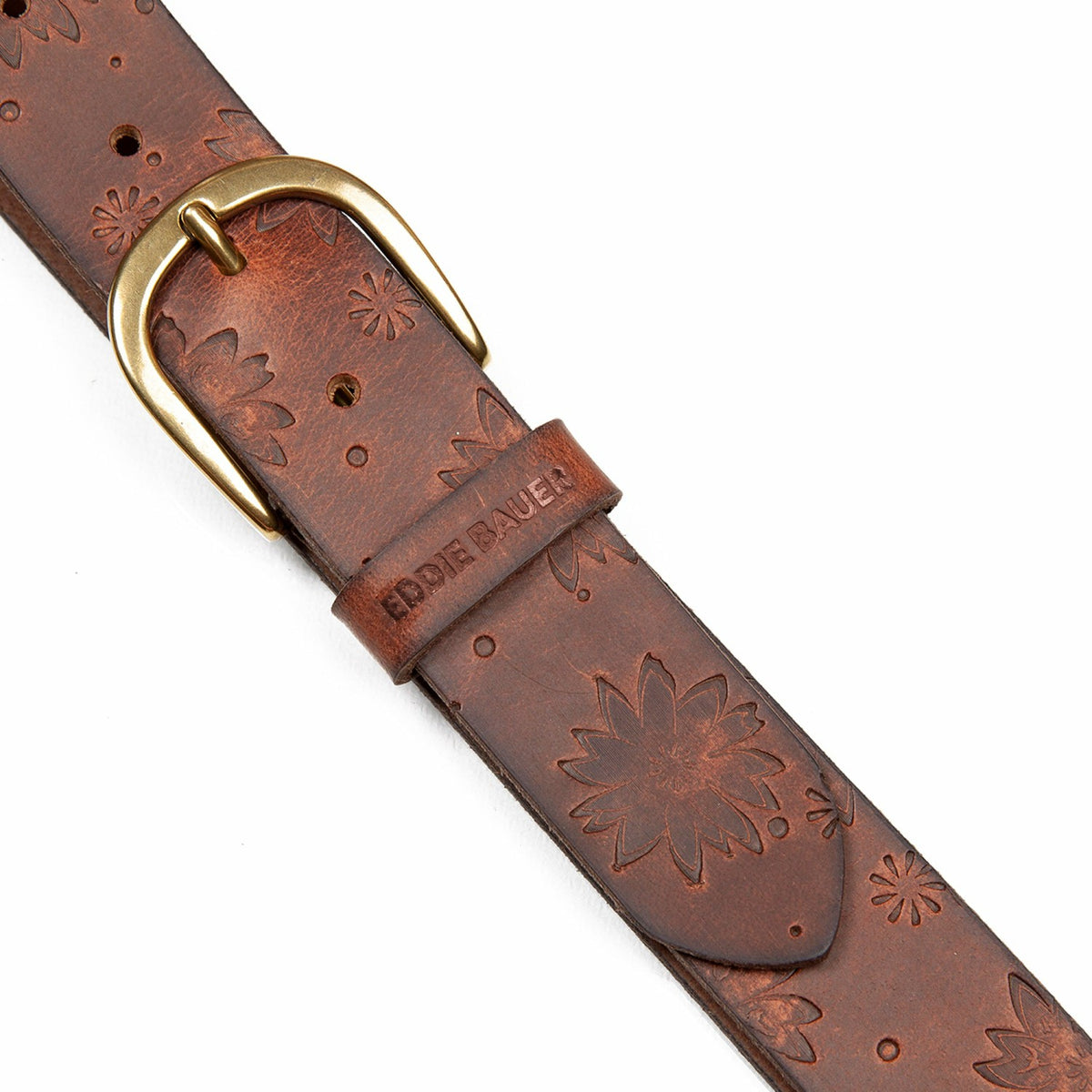Women's Floral Tooled Leather Belt | Eddie Bauer