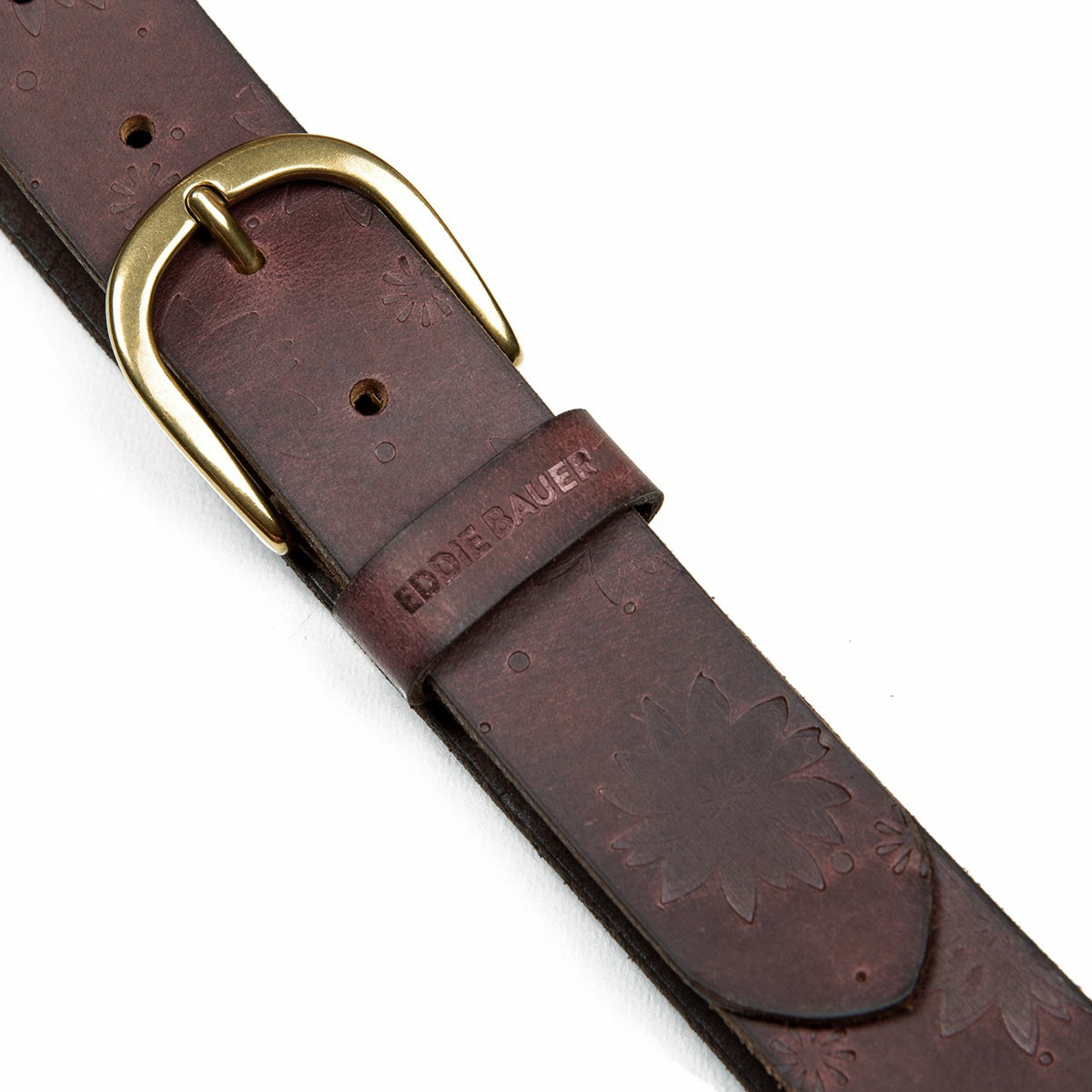 Women's Floral Tooled Leather Belt | Eddie Bauer