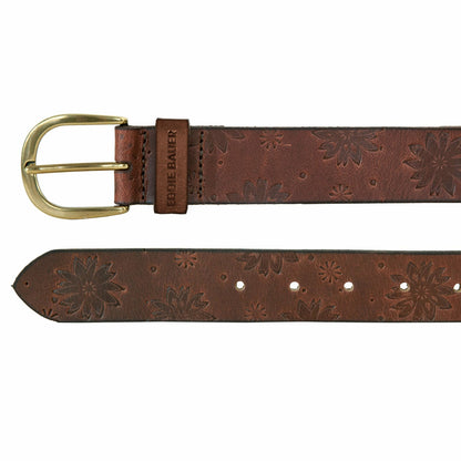 Women's Floral Tooled Leather Belt | Eddie Bauer
