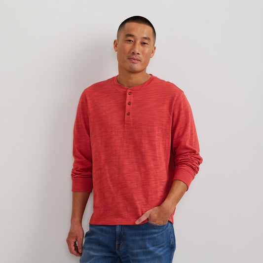 Men's LS Slub Jersey Henley | Eddie Bauer