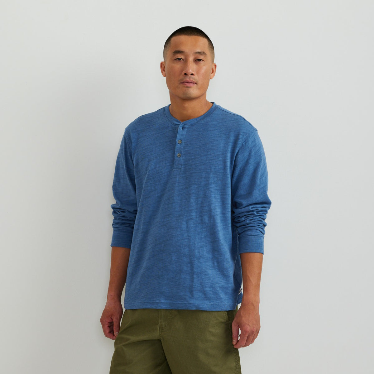 Men's LS Slub Jersey Henley | Eddie Bauer