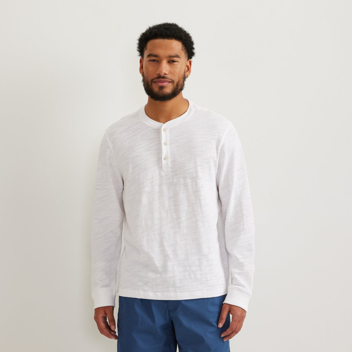 Men's LS Slub Jersey Henley | Eddie Bauer