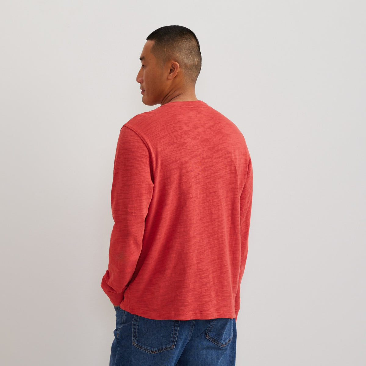 Men's LS Slub Jersey Henley | Eddie Bauer