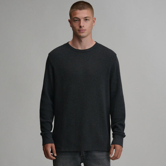 Men's Plaited Waffle Thermal Crew | Eddie Bauer