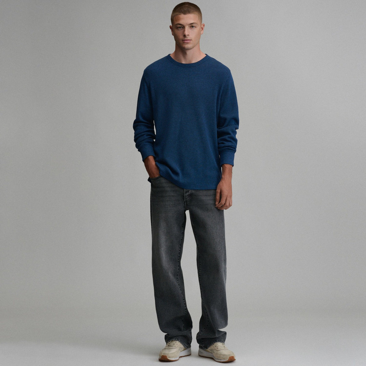 Men's Plaited Waffle Thermal Crew | Eddie Bauer