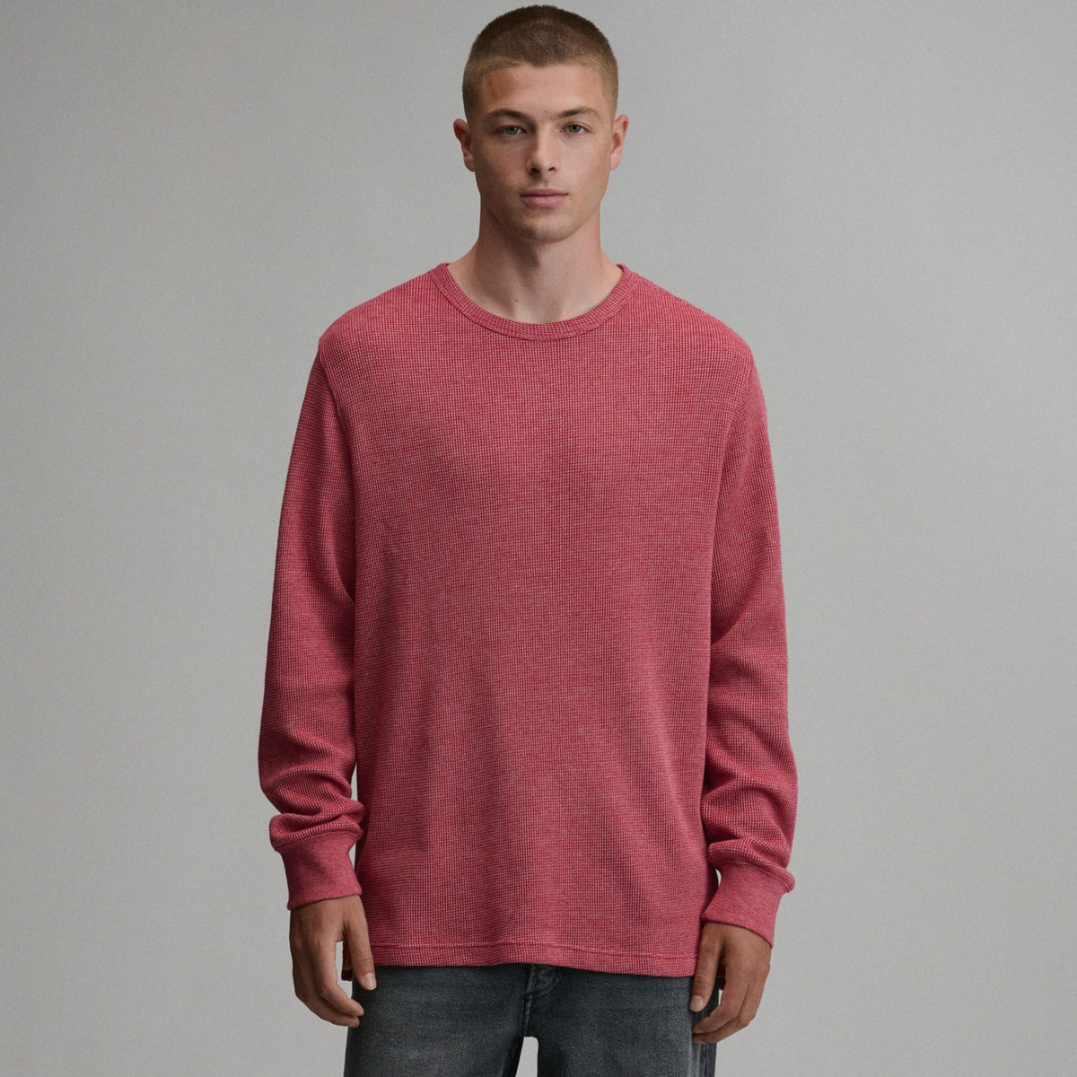 Men's Plaited Waffle Thermal Crew | Eddie Bauer