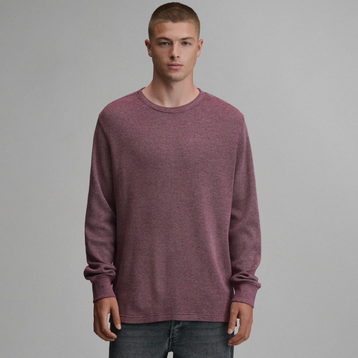 Men's Plaited Waffle Thermal Crew | Eddie Bauer