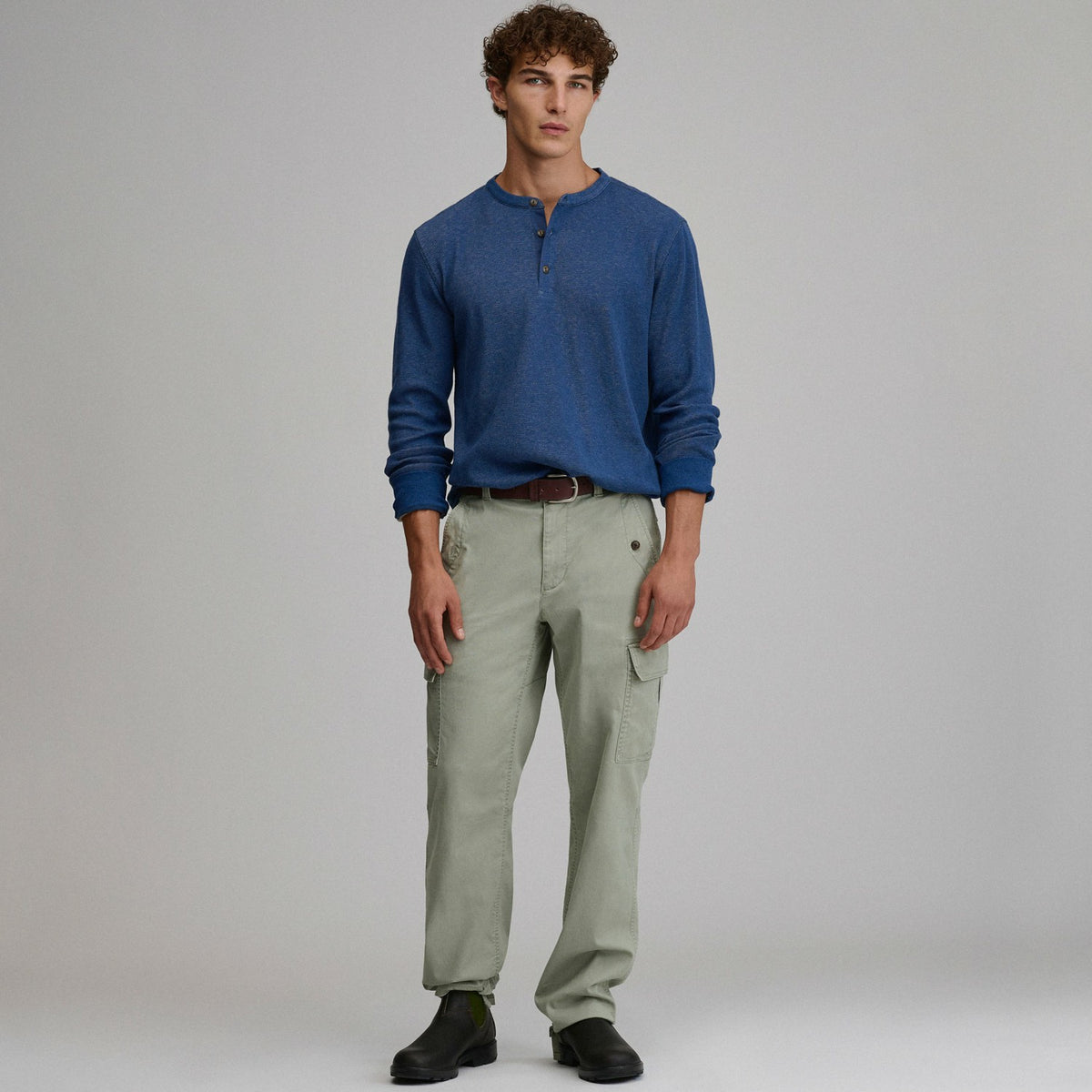 Men's Birds Eye Long-Sleeve Thermal Henley | Eddie Bauer