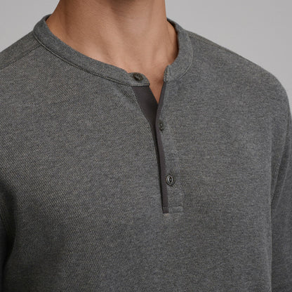 Men's Birds Eye Long-Sleeve Thermal Henley | Eddie Bauer
