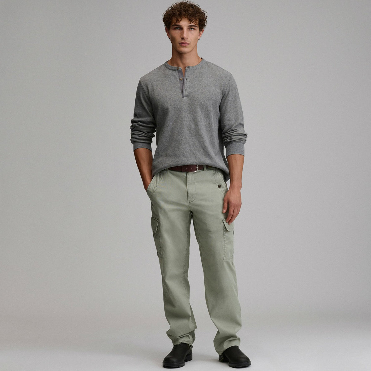 Men's Birds Eye Long-Sleeve Thermal Henley | Eddie Bauer