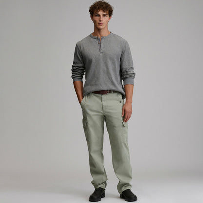 Men's Birds Eye Long-Sleeve Thermal Henley | Eddie Bauer