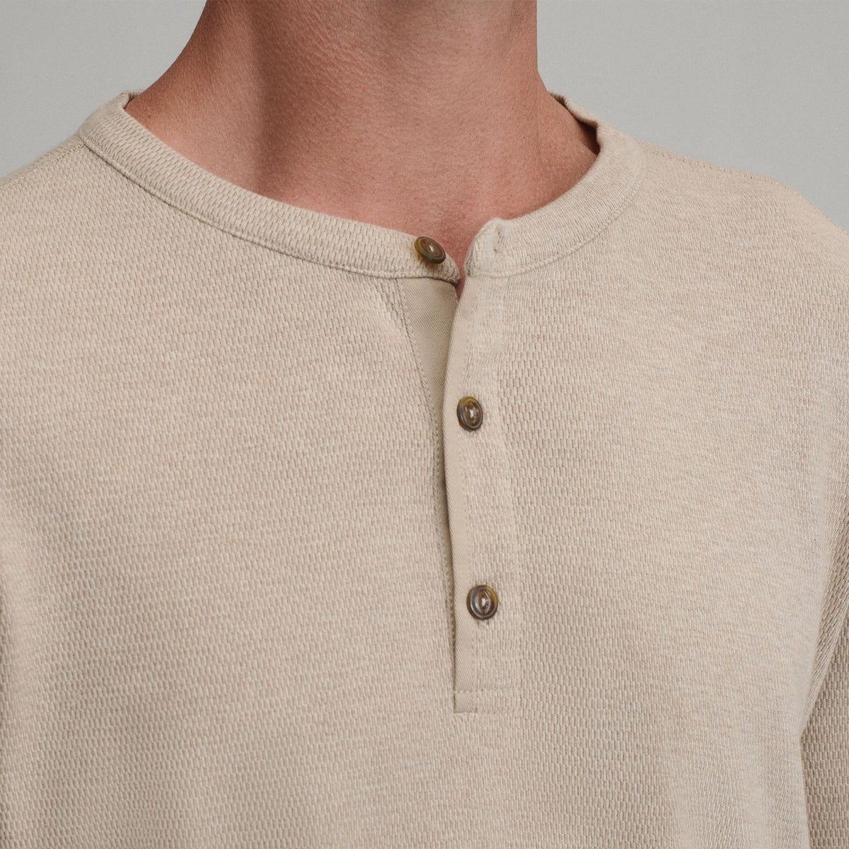 Men's Birds Eye Long-Sleeve Thermal Henley | Eddie Bauer